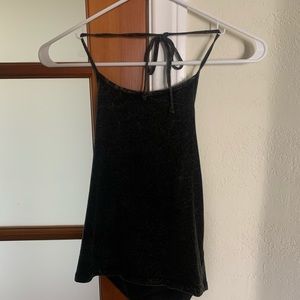 Dark grey halter top